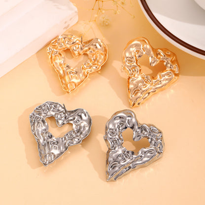 Hollow Heart-shaped Earrings - ELITE EMPORIUM