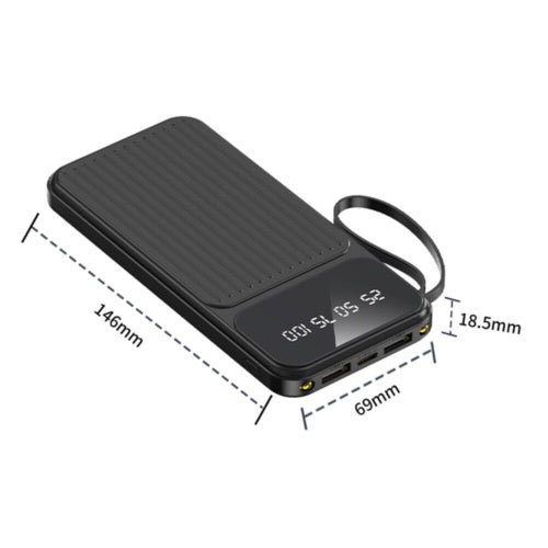 Portable  Power Bank 2 USB LED Fast Charger Battery Suitable For Mobile Phones - ELITE EMPORIUM