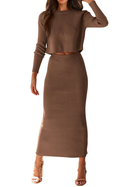 Bedford Cord tight skirt Sweater - ELITE EMPORIUM