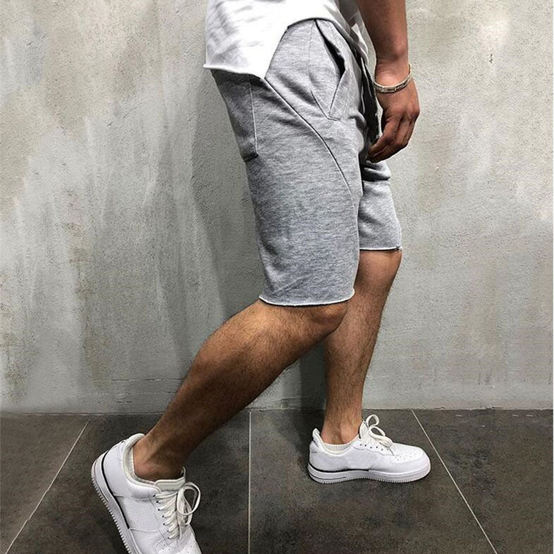 summer mens gym sports sport grey shorts for men - ELITE EMPORIUM