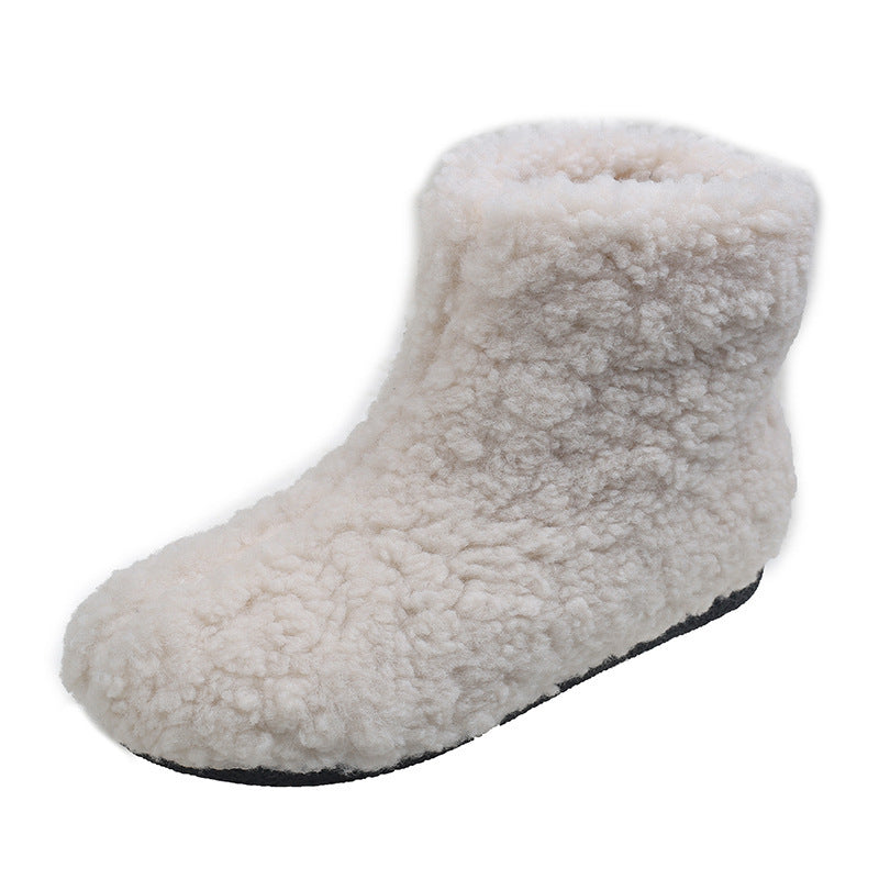 Round Toe Flat Bottom Fleece-lined Warm Sleeve Short Snow Boots - ELITE EMPORIUM