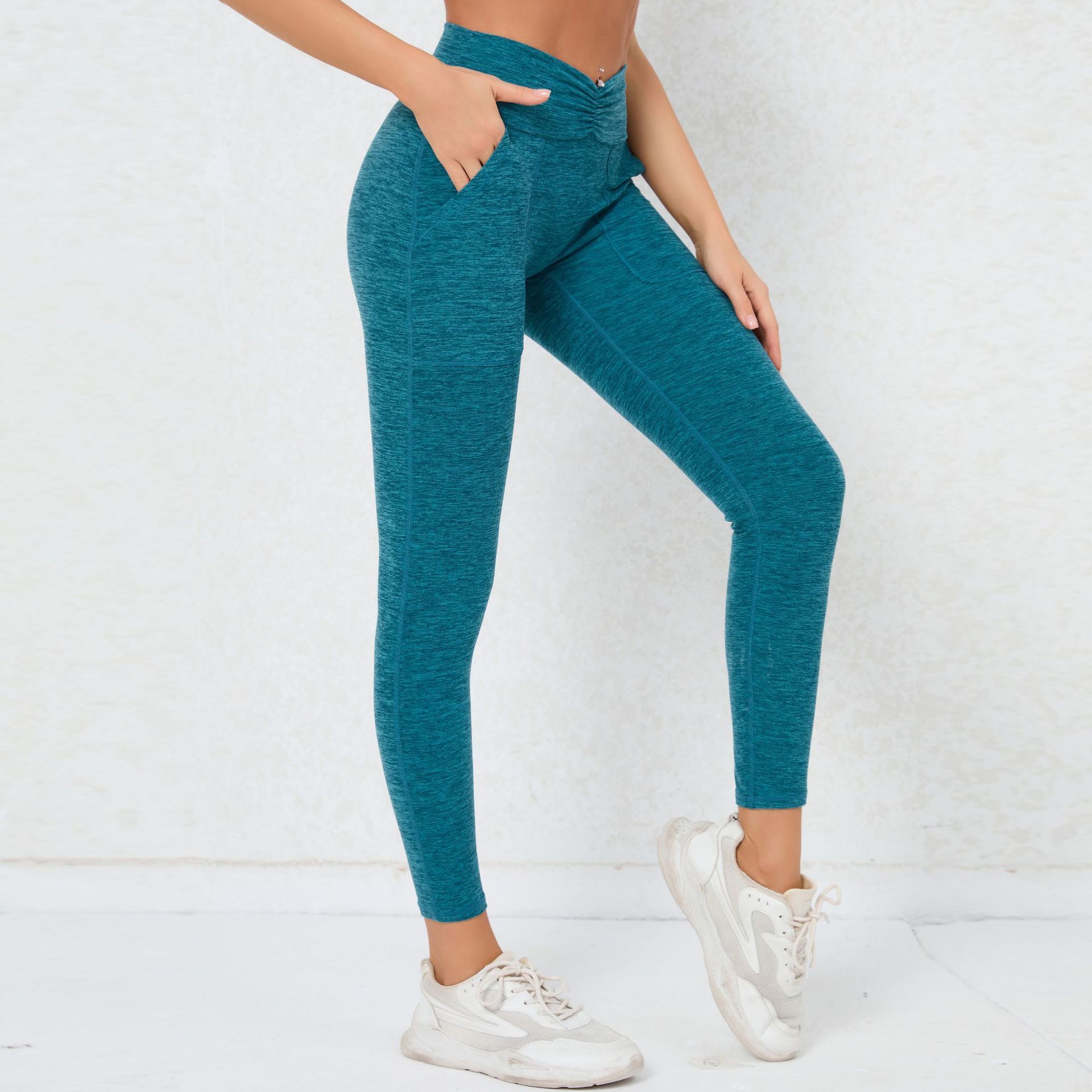 Pocket Quick-dry Hip Raise Skinny Yoga Pants - ELITE EMPORIUM