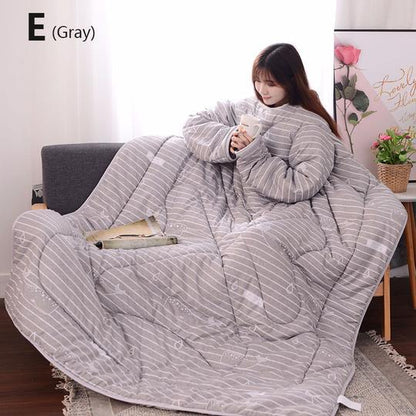 Winter Lazy Quilt with Sleeves - ELITE EMPORIUM