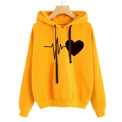 Heart Print Hoodies - ELITE EMPORIUM