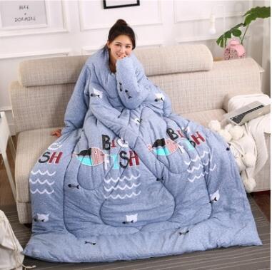 Winter Lazy Quilt with Sleeves - ELITE EMPORIUM