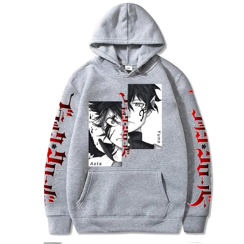 Black Clover Asia & Yuno Hoodies - ELITE EMPORIUM