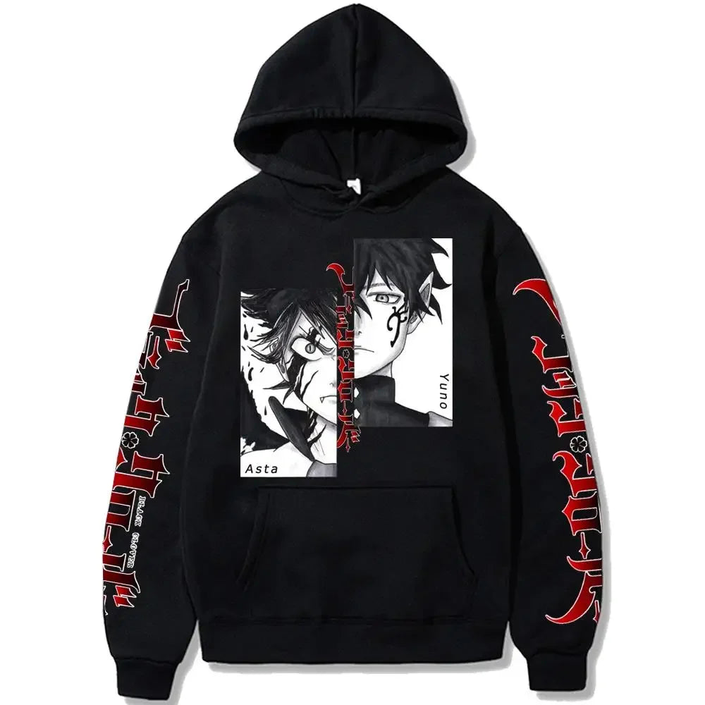 Black Clover Asia & Yuno Hoodies - ELITE EMPORIUM