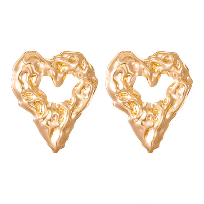 Hollow Heart-shaped Earrings - ELITE EMPORIUM