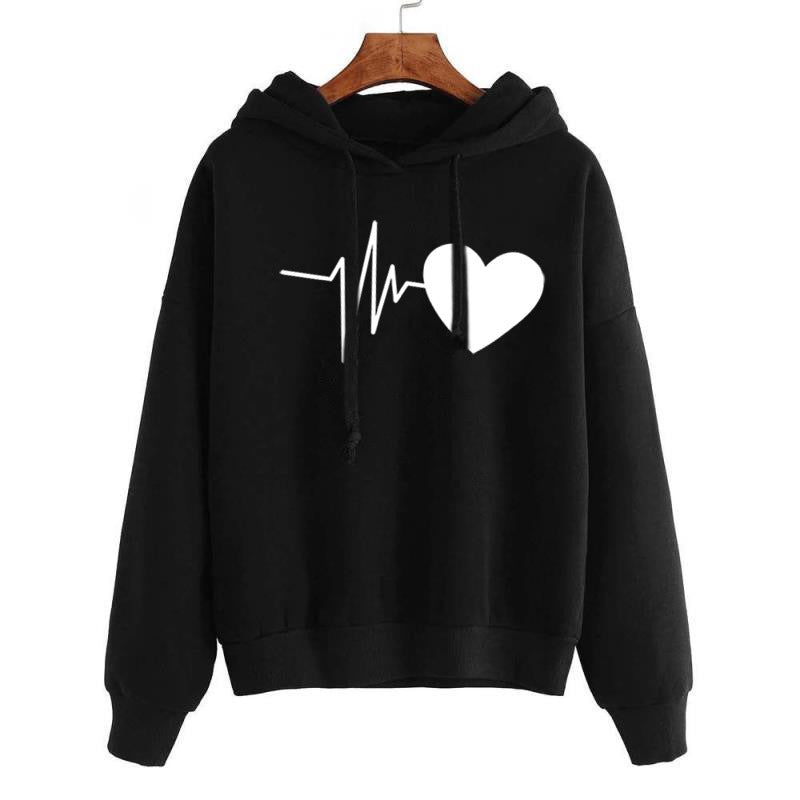 Heart Print Hoodies - ELITE EMPORIUM