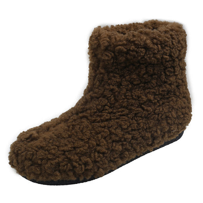 Round Toe Flat Bottom Fleece-lined Warm Sleeve Short Snow Boots - ELITE EMPORIUM