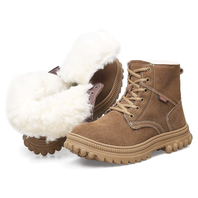 Non-slip Comfortable Wear-resistant Snow Boots Wool Boots - ELITE EMPORIUM