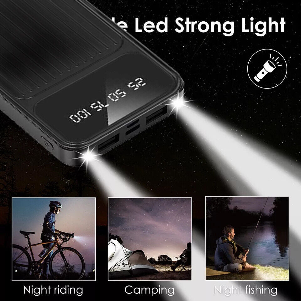 Portable  Power Bank 2 USB LED Fast Charger Battery Suitable For Mobile Phones - ELITE EMPORIUM