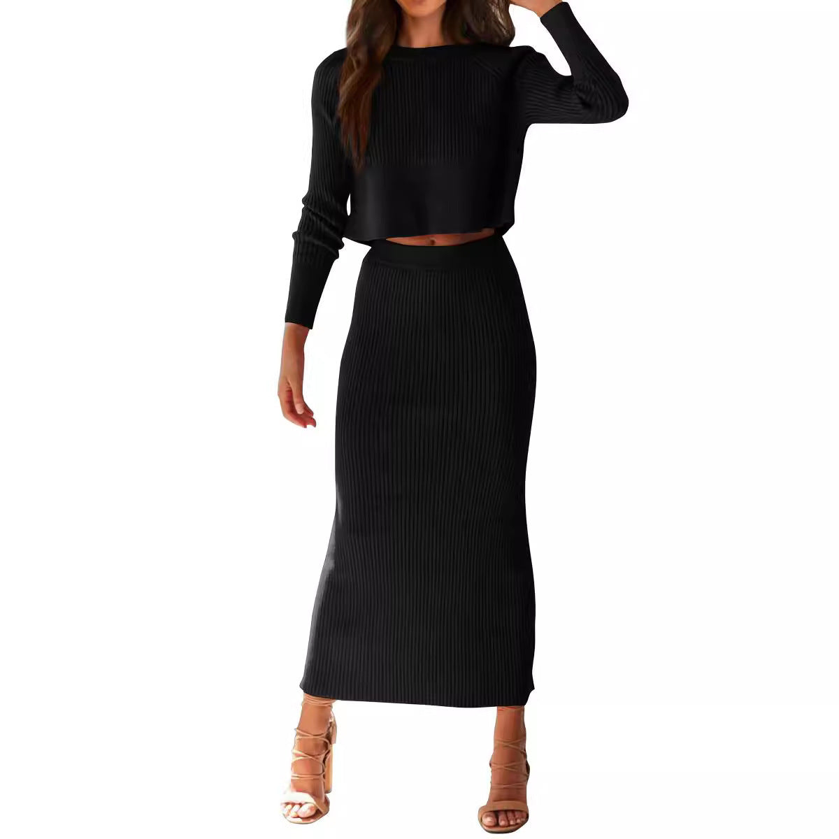 Bedford Cord tight skirt Sweater - ELITE EMPORIUM