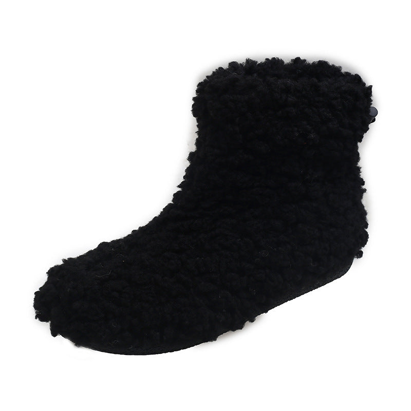 Round Toe Flat Bottom Fleece-lined Warm Sleeve Short Snow Boots - ELITE EMPORIUM